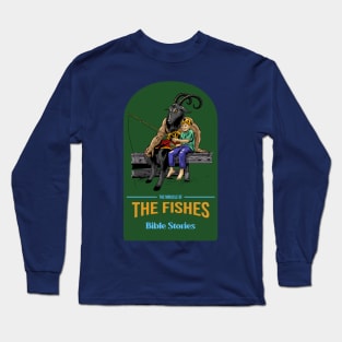 Funny Retro "The Miracle Of The Fishes" Parody Long Sleeve T-Shirt